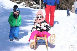 wintersport met kleine kinderen