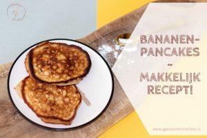 Supermakkelijk recept voor bananenpancakes (lactosevrij!)