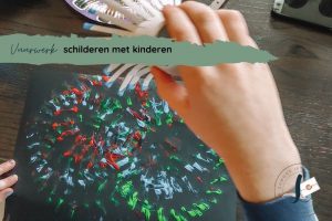 Vuurwerk schilderen met kinderen (1)